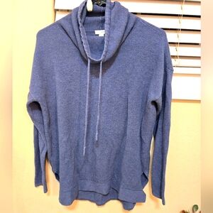 Pure Jill waffle style cowl neck tunic by J Jill